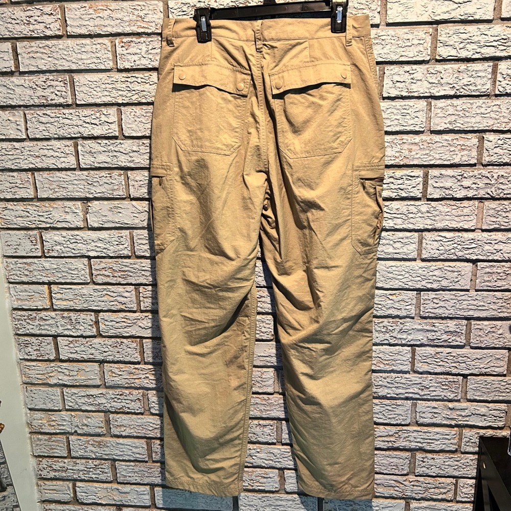 REI Co-op Sahara Cargo Pants Mens 34 Khaki Nylon Ripstop Hiking Outdoor Trousers